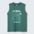 Camiseta Regata Surf Apparel Verde Hering - Masculina