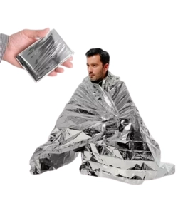 Manta Térmica Aluminizada De Resgate Cobertor Térmico