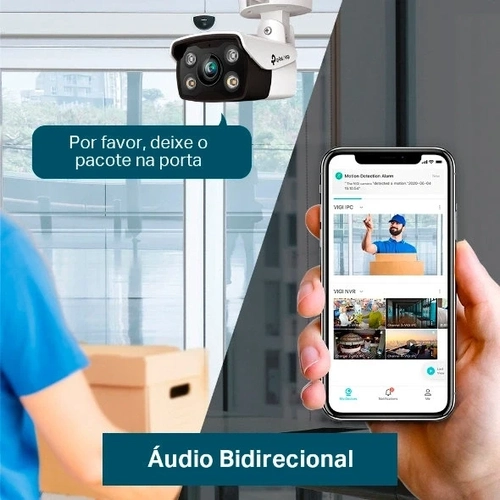 Câmera Tp Link Ip Externa Bullet 4Mp Colorida Ia Poe - Vigi C340