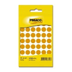 Etiqueta Adesiva TP-12 12mm Laranja - Pimaco