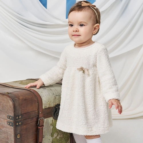 Vestido Manga Longa em Malha Teddy Pokotinha - Feminino