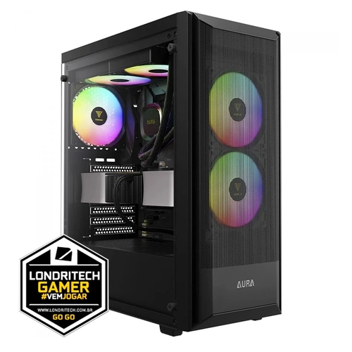 Computador Londritech Intel I7 14700K 14º Geração, H610, Memória 8GB, SSD 1TB, Fonte 600W, Water Cooler 240MM