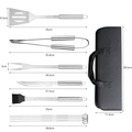 Kit Churrasco 10 Peças Aço Inox com Estojo de Transporte Grillrelax