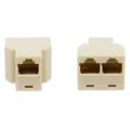 Adaptador RJ45 - 1 Fêmea x 2 Fêmeas