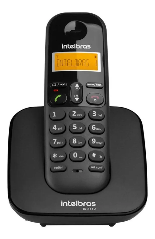 Telefone S/ Fio Digital Preto Ts3110 - Intelbras