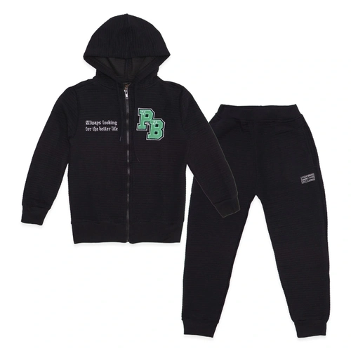 Conjunto Jaqueta com Capuz Bordada e Calça Moletom Perfect Boys - Masculino