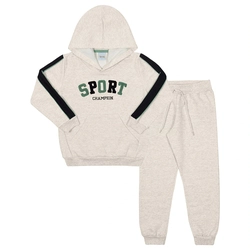 Conjunto Moletom Blusa Capuz e Calça Sport Mescla Tileesul - Masculino