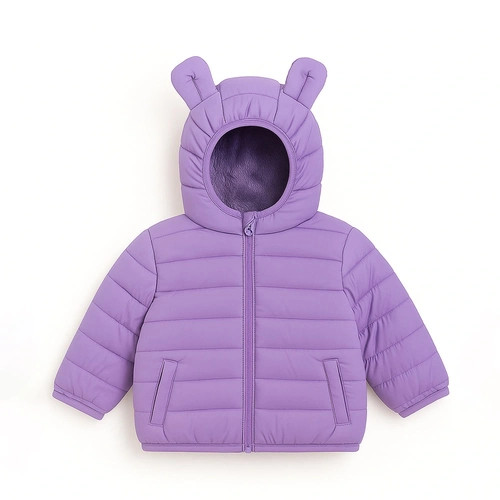 Jaqueta Puffer Peluciada Infantil com Orelhinhas Grand Bazar - Feminina