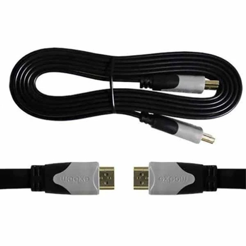 Cabo Hdmi Gold 3m 2.0 4k 60hz Tipo Flat Conectores Banhado A Ouro Ref. Cbx-h2b30sm