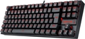 Teclado Mecânico Redragon Kumara Single Color, Com fio, ABNT2, Switch Azul, Preto - K552-2 (PT-BLUE)