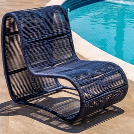 Poltrona em Corda Sintética e Alumínio Epóxi Berlim