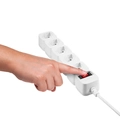 Protetor Eletronico C/ 5 Tomadas Branco Epe 205 + 3 Metros 4824202