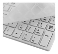 TECLADO E MOUSE SEM FIO K--06 KEYBOARD DOCK  BRANCO