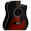 Violão Giannini Gf1d Ceq Eletroacústico Aço 3 Tone Sunburst