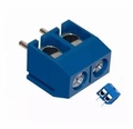 5 Peças Conector Azul Borne Kre Kf301 2 Vias C/ Parafuso