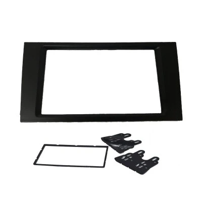 Moldura Fiamon 2 Din Audi A6 02/ 06 Preta