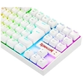 Teclado Magnetico Gamer Kumara Pro, RGB, Branco, Switch Marrom - K552W-RGB-PRO