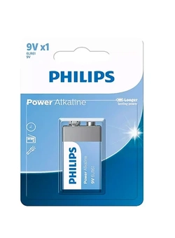 Bateria 9V Philips c/ 1 unidades. Alcalina