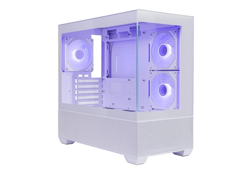 Gabinete Cooler Master Elite 490 Micro-atx Vidro Panoramico 3 Fans Argb Branco    E490-whnn-s00