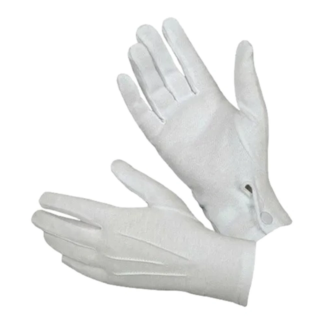 Luva Branca de Tecido (Militar)