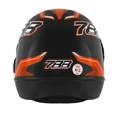 Capacete New Sport Moto Tamanho 58 Preto/laranja- Pro Tork