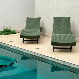 Espreguiçadeiras em Alumínio e Corda Náutica Jurerê (kit)