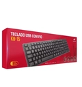 Teclado C3tech Kb-15bk, USB, ABNT2, Anti-Respingo, Preto