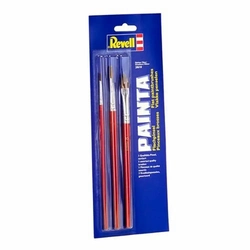 Kit de Pincel Modelismo Revell Painta Variados 2/6/10 Cerda Cintética REV 29610