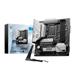 Placa Mãe MSI B760M Project Zero, Chipset Intel B760, LGA 1700, M-ATX, DDR5, Wi-Fi - 911-7E14-001