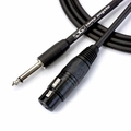 Cabo de Microfone Ninja Hg 0,20 Mm Conector P10/xlr Femea 10ft 3,05 Metros Preto