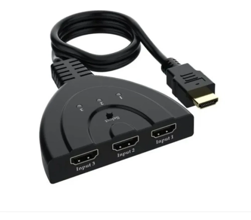 Divisor Hdmi, Switch 3x1, Adaptador Cabo 3 Entradas E 1 Saída