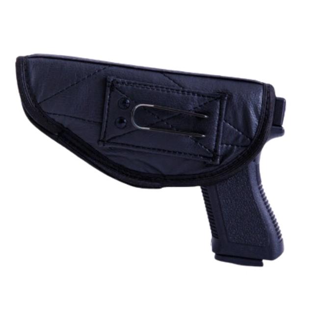 Coldre Velado Agamenon - Couro Vegetal Preto (Leão)