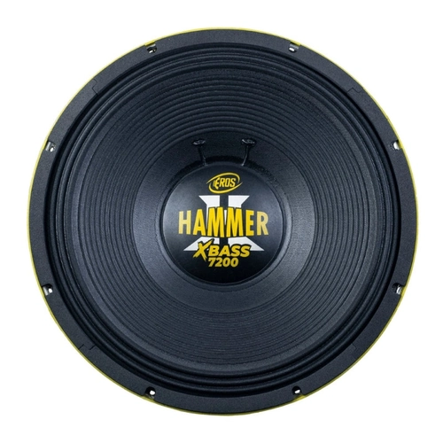 Alto Falante Eros E-15 Hammer 7200 Xbass 4hms Amarelo
