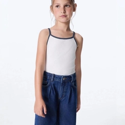 Regata Em Ribana Canelada Hering Feminina - Branca