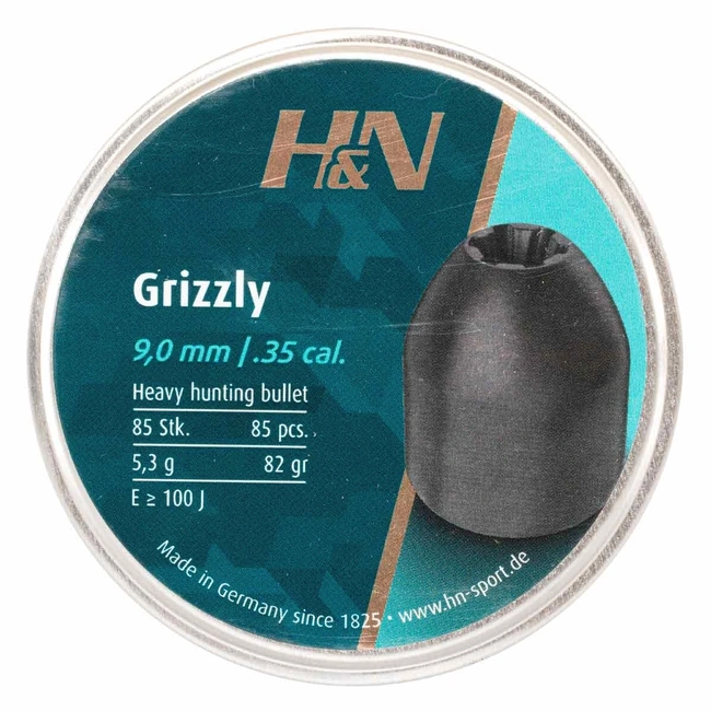 Chumbinho Profissional H&N Grizzly Big Bore Cal 9.0mm 60un - (HeN)
