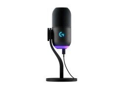 Microfone Logitech Yeti GX, Lightsync, Preto, USB - 988-000568