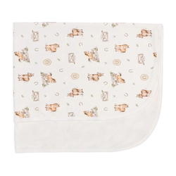 Manta Com Forro Avulsa Suedine e Malha Unissex - Cavalinhos