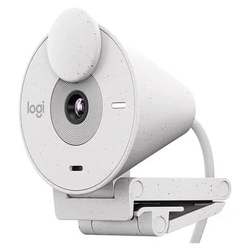 Webcan Logitech Brio 300 Full HD 1080P Branco (USB-C, Microfone Integrado)