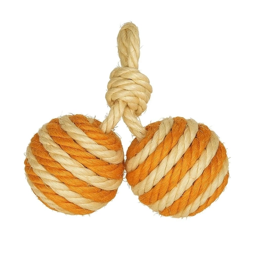 Brinquedo Bola Dupla em Sisal para Gatos