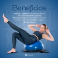 Meia Bola Suíça Pilates Yoga Step com Alça EssenceFit