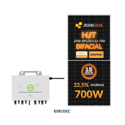 Gerador Edeltec Solar Micro Saj 2,10 Kwp Mon. 220v S/estrutura (2,25k/700w Bifacial)