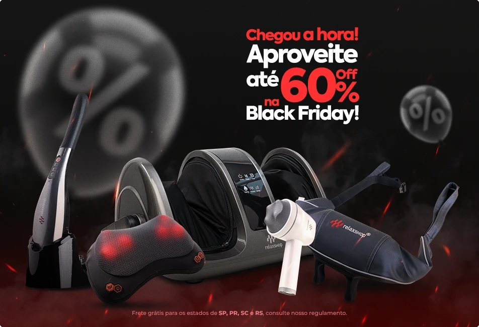 Massageadores Relaxshop - Promoção Relax Friday