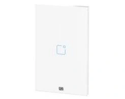 Interruptor Touch Inteligente 1 Botao Wi-fi 10a + Rf Com Placa 4x2 Weg Home Branco