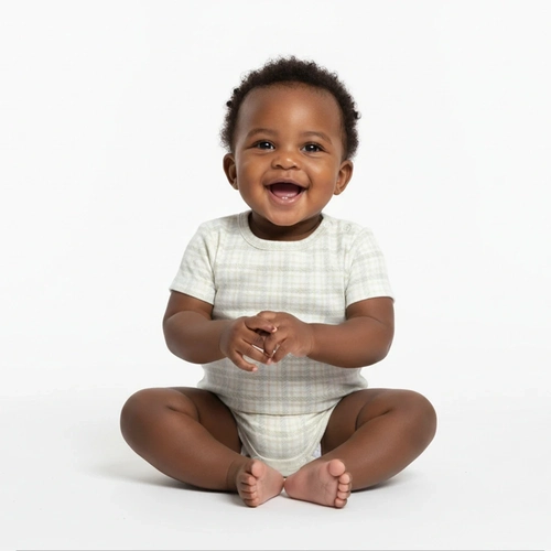 Body Manga Curta Avulso Cavalinhos Unissex Mini & Co