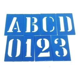 Letras Vazadas 45MM Budeplast (Normógrafo)