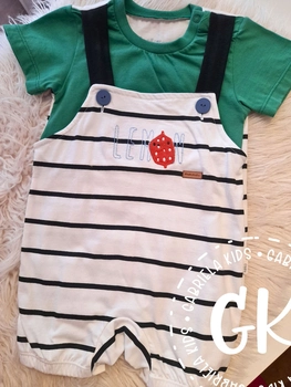 Jardineira Listrada Lemon