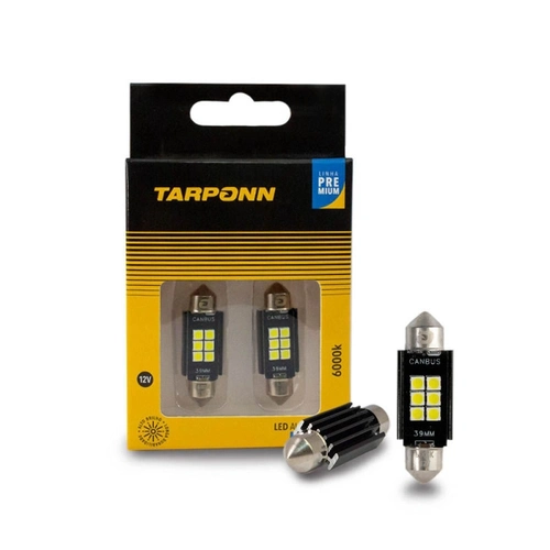 Lampada Tarponn Led Torpedo Canbus Premium 39mm 12v 6000k