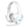 Fone de Ouvido Headset Gamer Vinik Guardian - Branco - Led Rainbow - Vkhsggdb