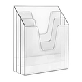 Organizador de Papel Escritório Triplo Vertical Cristal Acrimet 864.1
