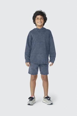 Blusão Moletom com Capuz Recortes Marinho Hering - Masculino